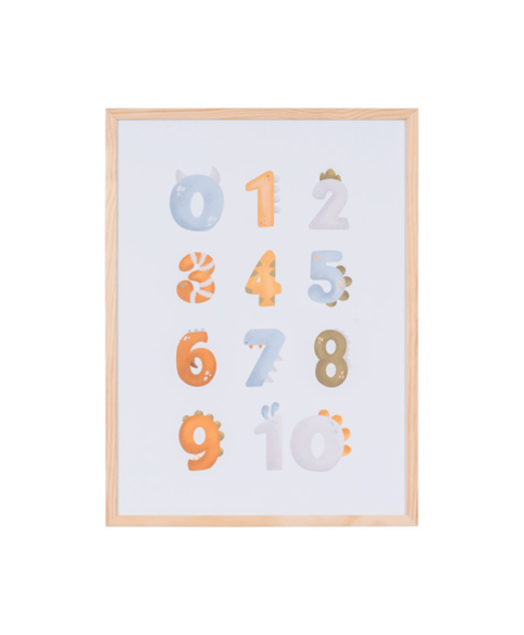 Image 1 of Dino Numbers Magnetic Board